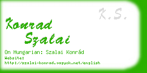 konrad szalai business card